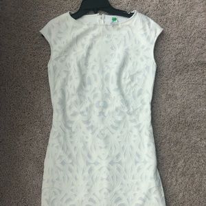 Off white David’s bridal cocktail dress